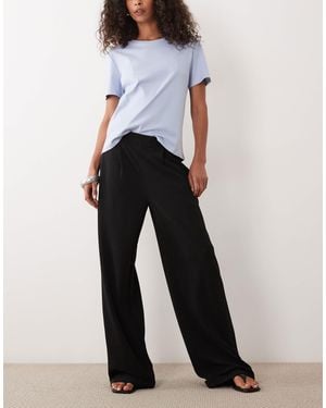 Vila Wide Leg Pleated Trousers - White