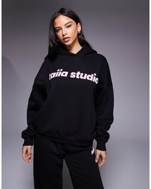 Kaiia Studio Star Logo Oversized Hoodie - Blue