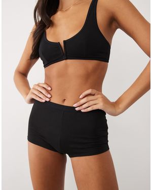 ASOS Connie Low Rise Hipster Shortie - Black