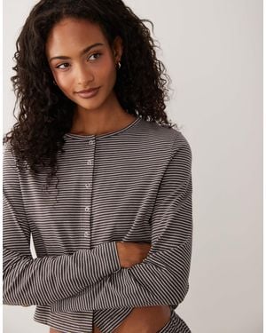 ASOS Mix & Match Button Down Pyjama Cardigan - Grey