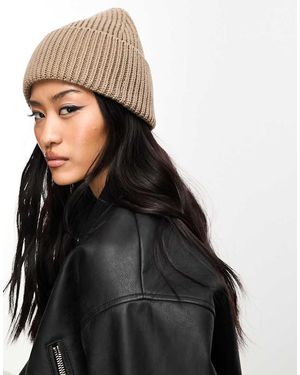Object Gorro Marrón Topo De Canalé De -Beis Neutro - Negro