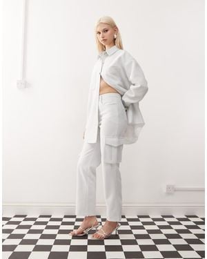 Amy Lynn Straight Leg Utility Trousers Co-Ord - Natural