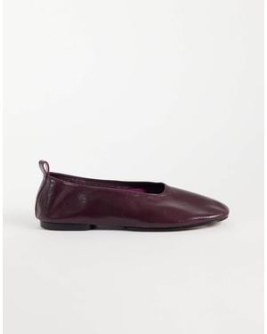 ASOS Liana premium ballerinas aus echtem leder - Lila