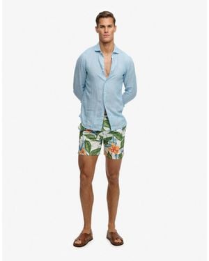Superdry – badeshorts - Blau