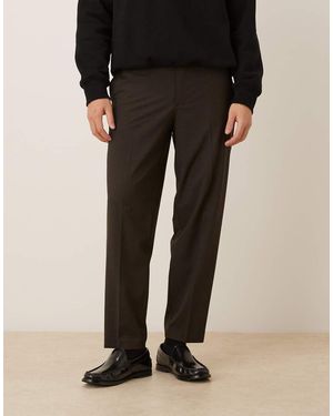ASOS Tailored Oversized Tapered Trouser - Black