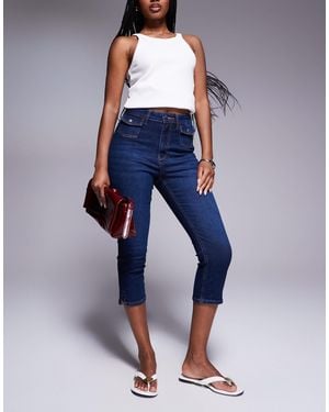 River Island Skinny Leg Capri Jeans - Blue