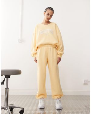 Edikted Clark Oversized Sweatpants - Natural