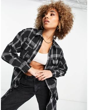 Missguided Checked Shirt - Black