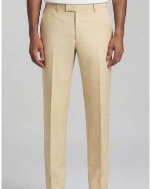 Harry Brown Giacomo Slim Fit Suit Trousers - Natural