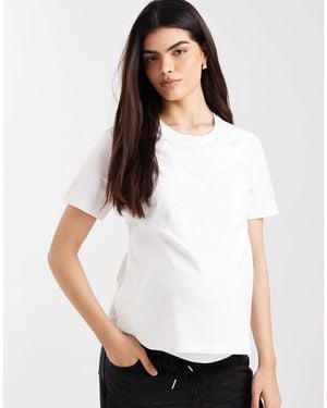 Mama.licious Mamalicious Split Side 2 Function Nursing T-shirt - White