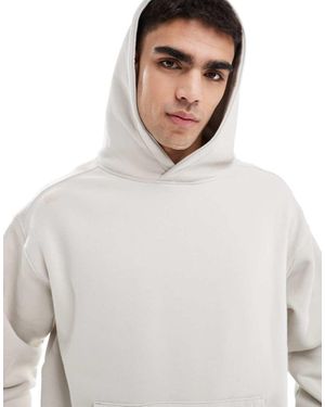 Cotton On Box Fit Crew Hoodie - White