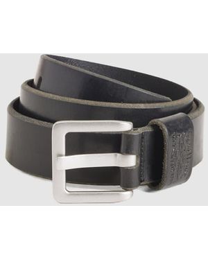Levi's Arlo Brede Riem Met Gesp - Zwart