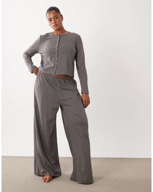 ASOS Asos Design Curve Mix & Match Pyjama Pants - Grey