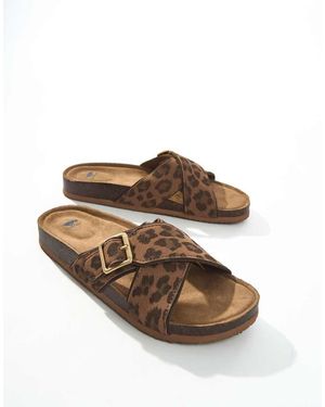 Rocket Dog Annie Tigg Leopard Sandal - Brown