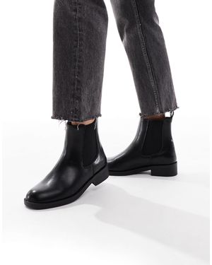 New Look – flache chelsea-stiefel - Schwarz