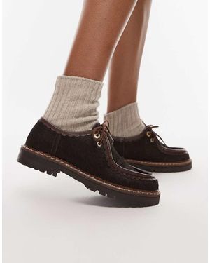 Bronx Lace Up Loafers - Brown