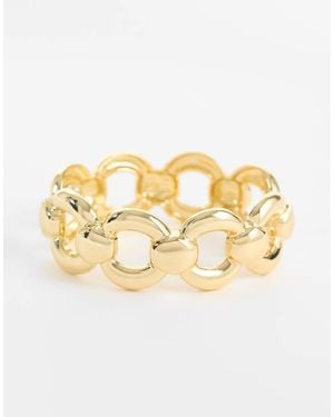 Mango Oversized Schakelarmband - Metallic