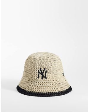 KTZ Sombrero De Pescador De Punto De Los Ny Yankees De -Neutro - Blanco