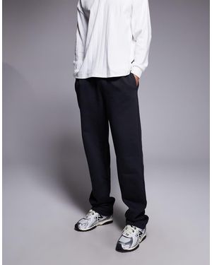 ASOS Premium Heavyweight Straight Leg Trackies - Grey