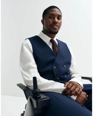 ASOS Asos Adaptive Waistcoat - Blue