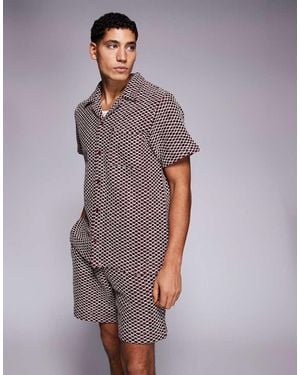 South Beach Crochet Short - Purple
