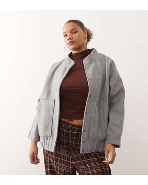 Noisy May Brushed Bomber - Brown