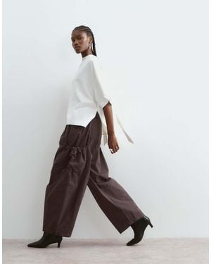 ARRANGE Delphi Drawcord Utility Trouser - White