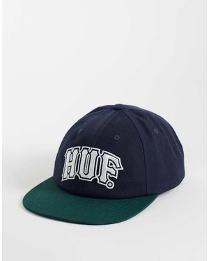 Huf Cappellino Snapback Classico Con Logo Ad Arco - Blu