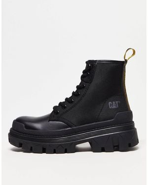 Caterpillar Cat Hardwear Hi Lace Up Boots - Black
