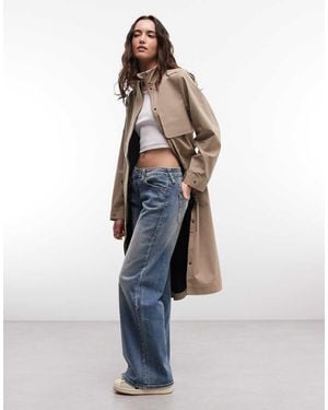 Rains 12560 Suva Waterproof Hardshell Belted Coat - Blue