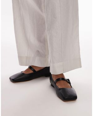 TOPSHOP Arya Ballet Flats - Gray