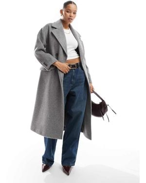 Stradivarius Oversized Coat - Blue