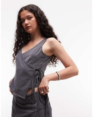 Weekday Wrap Top Co-ord - Grey