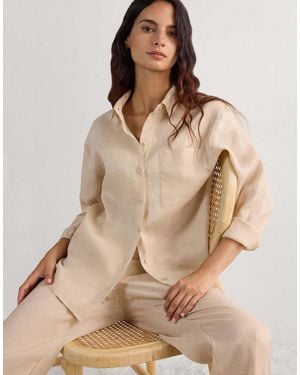 Intimissimi The Pure Linen Plain-Weave Linen Shirt - Natural