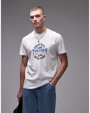Tommy Hilfiger Usa Circle Graphic T-Shirt - Grey