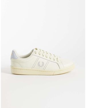 Fred Perry Zapatillas De Deporte Color Crudo Y Azul Empolvado De Cuero - Neutro