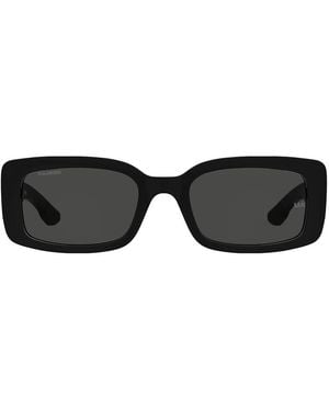 Under Armour Sunglasses Under Armour Crossover Rectangular Sunglasses With Lenses - Black