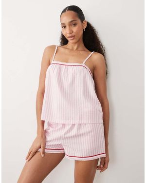 Threadbare Cami Top And Shorts Pyjama Set - Pink