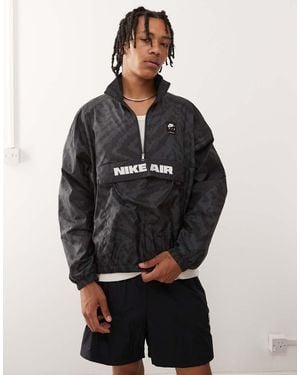Nike Air Woven Half Zip Jacket - Black