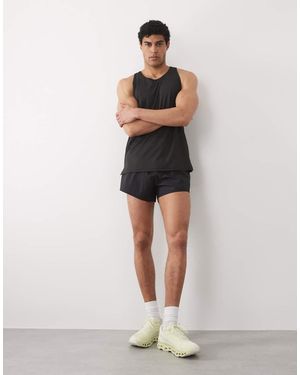 4505 Technical Nylon 3"" Training Short With Zip Pockets - Natural