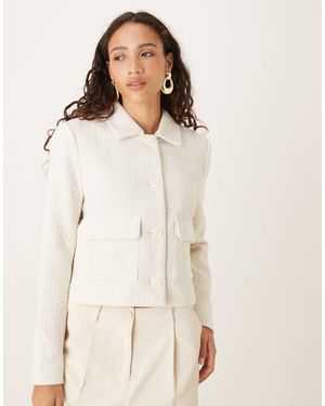 Aware – bouclé-jacke - Natur