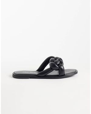 Public Desire Evelyn Flat Sandals - Black