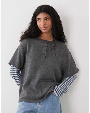 Collusion 2- Maglione Oversize 2 - Grigio