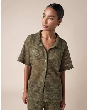 Calzedonia Mesh Beach Shirt - Green