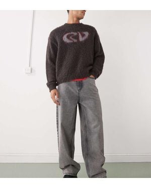 Collusion X001 Antifit Mid Rise Jeans - Grey
