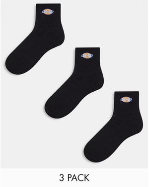 Dickies Valley Grove Mid 3 Pack Socks Multipack - Black