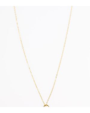 Lovisa Plated Sterling Open Cubic Zirconia Heart Pendant Necklace - White