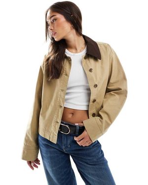 ASOS Contrast Collar Utility Jacket - Blue