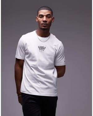 Tommy Hilfiger Embroidered Crest Logo T-shirt - Metallic