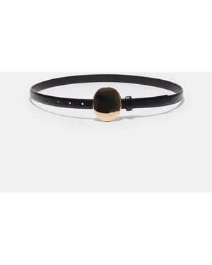 Stradivarius Metal Piece Belt - White
